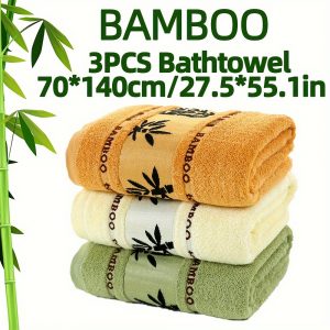 Découvrez l'Ensemble de Serviettes éco responsable en Bambou : Douceur et Absorption Révélée