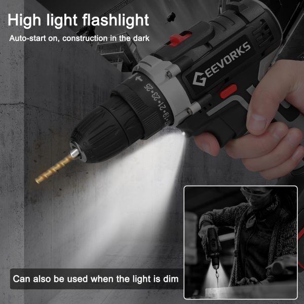 Découvrez la perceuse visseuse 21V : légère, puissante et idéale pour vos projets – Image 9