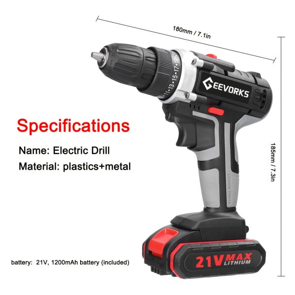 Découvrez la perceuse visseuse 21V : légère, puissante et idéale pour vos projets – Image 5