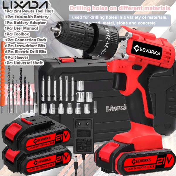 Découvrez la perceuse visseuse 21V : légère, puissante et idéale pour vos projets – Image 6