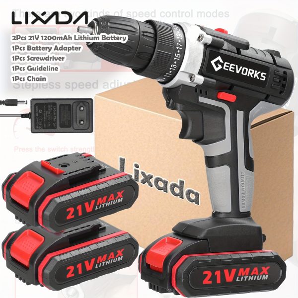 Découvrez la perceuse visseuse 21V : légère, puissante et idéale pour vos projets – Image 3