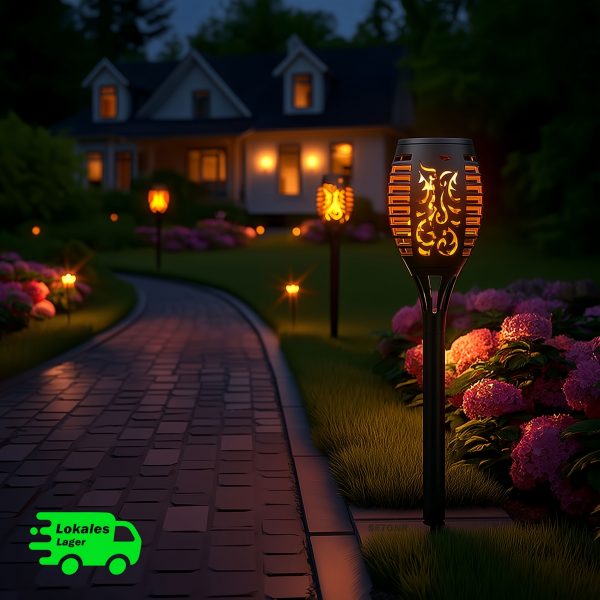 Transformez votre jardin : 12 lampes torches solaires pour une ambiance féerique – Image 6