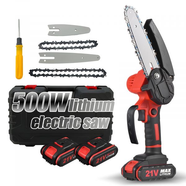 Mini Scie À Chaîne Sans Fil Gecheer 21V – Coupe Facile du Bois & Branches – Image 3