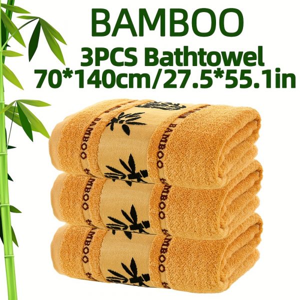 Découvrez l'Ensemble de Serviettes éco responsable en Bambou : Douceur et Absorption Révélée – Image 2