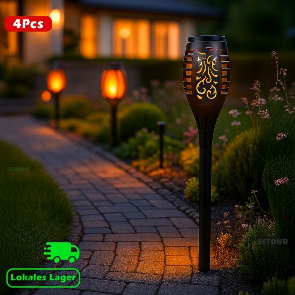Transformez votre jardin : 12 lampes torches solaires pour une ambiance féerique – Image 2