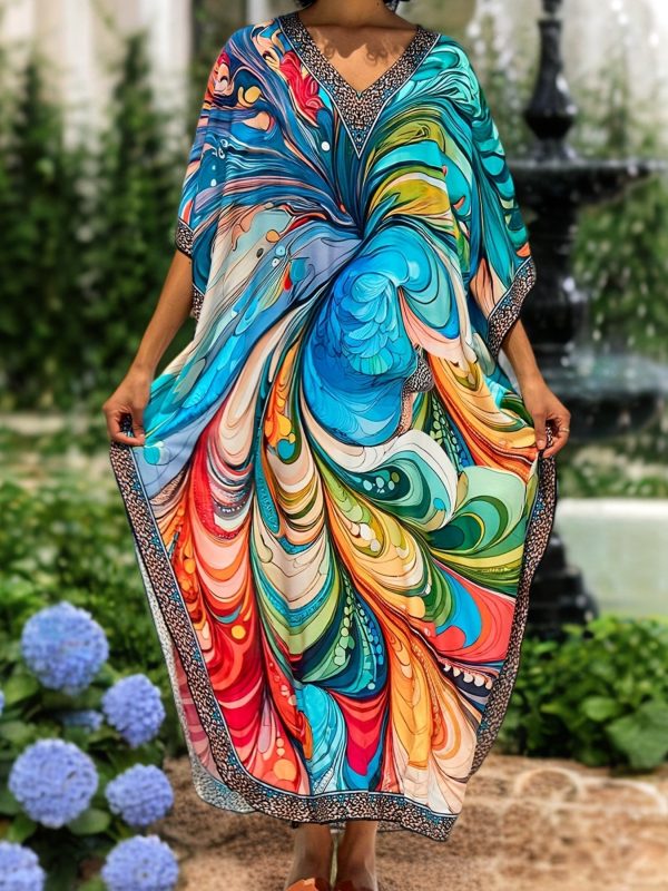 Découvrez la Robe Kaftan Éblouissante : Idéale pour l'Été et les Sorties Plage