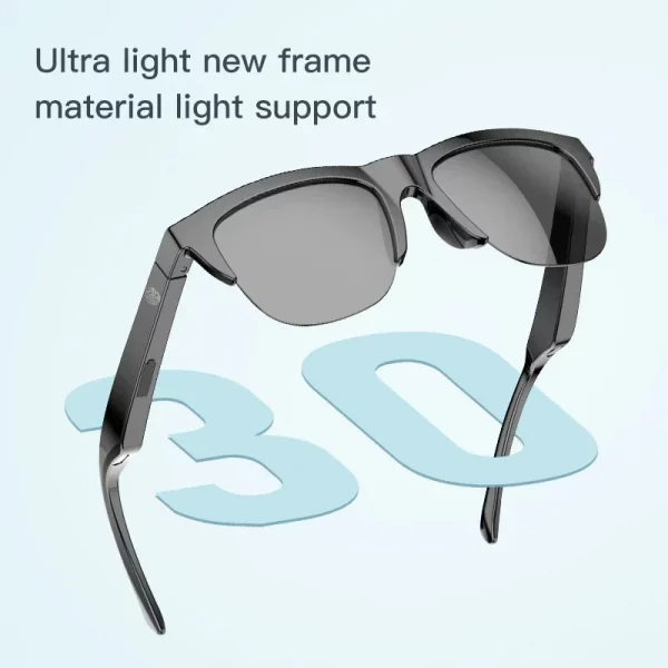 Xiaomi Lunettes de soleil intelligentes Xiaomi MIJIA Bluetooth – Audio HIFI, Appels, Anti-UV, Étanches – Image 5