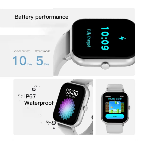 Smartwatch 2025 Montre Connectée Cardio – Tracker Fitness Android pour Homme & Femme – Image 5