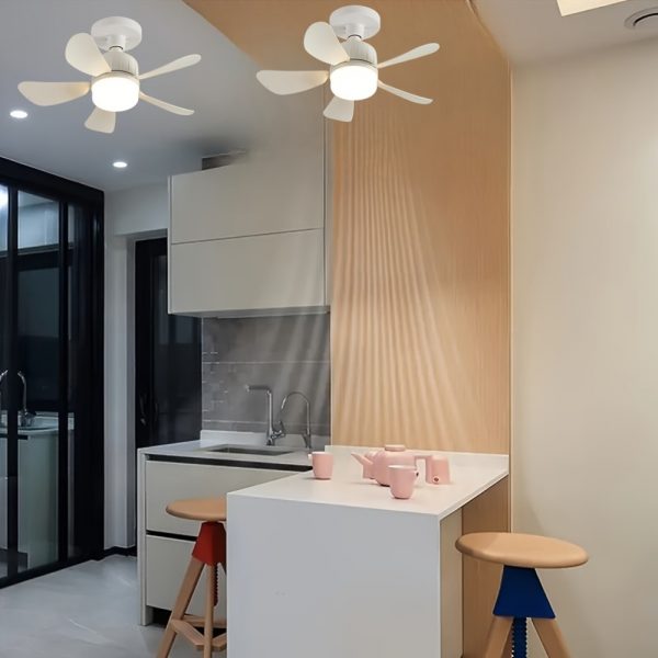 2 pièces Ventilateur Plafond LED AOSUI – Télécommande, Design Moderne & Fonction Mémoire, télécommande – Image 3