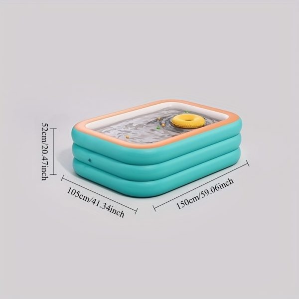 Piscine Gonflable XXL 3 Couches - Été Fun Sans Électricité, 1-3 Adultes – Image 5