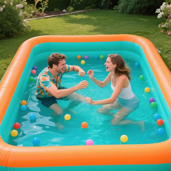 Piscine Gonflable XXL 3 Couches - Été Fun Sans Électricité, 1-3 Adultes – Image 2
