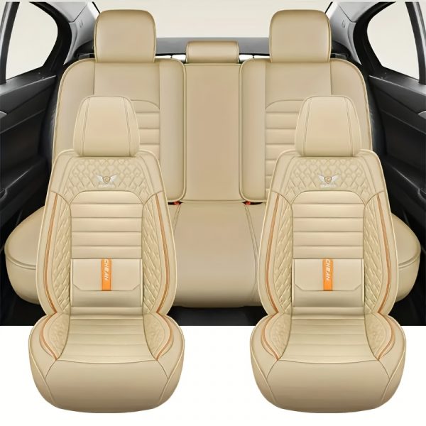 Housse de Siège Voiture 5 Places en Similicuir - Confort Premium Toutes Saisons – Image 10