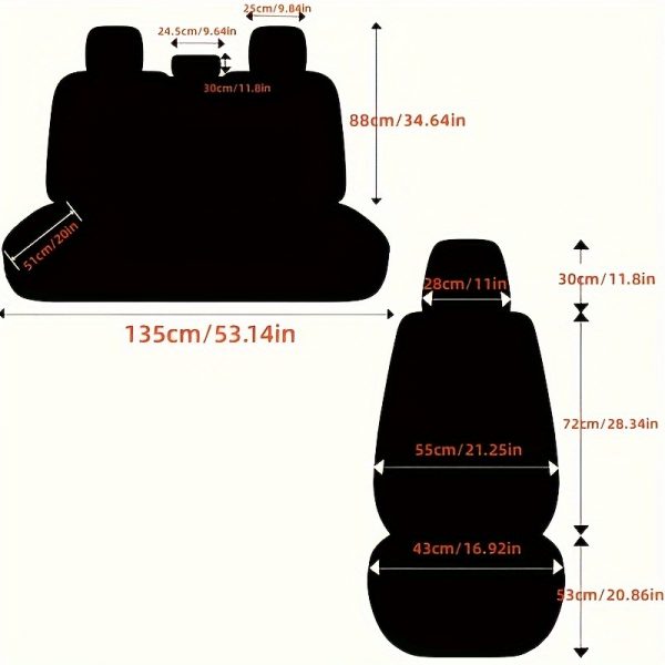 Housse de Siège Voiture 5 Places en Similicuir - Confort Premium Toutes Saisons – Image 11
