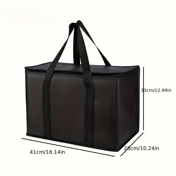 XXXL Ces 5 Sacs de Courses Noir isotherme sont les Meilleurs Compagnon pour vos Aventures Extérieures – Image 4