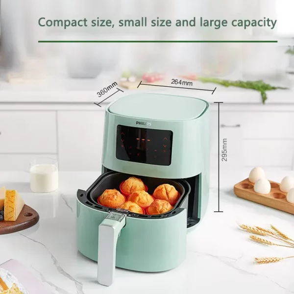 Philips HD9252 – Friteuse à Air Sans Huile, Grande Capacité, Cuisson Rapide et Saine – 220V, Technologie à Convection – Image 2