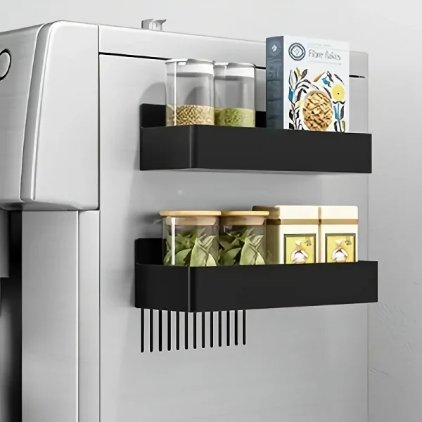Étagères Magnétiques Cuisine (x2) – Rangement de produits courant Sans Perçage – Image 2