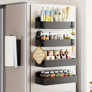 Étagères Magnétiques Cuisine (x2) – Rangement de produits courant Sans Perçage