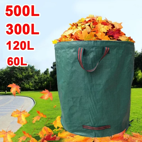 Sac à Compost Pliable Grande Capacité – Déchets Verts & Feuilles Réutilisable – Image 4