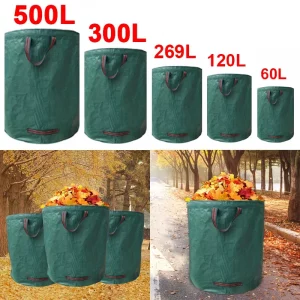 Sac à Compost Pliable Grande Capacité – Déchets Verts & Feuilles Réutilisable