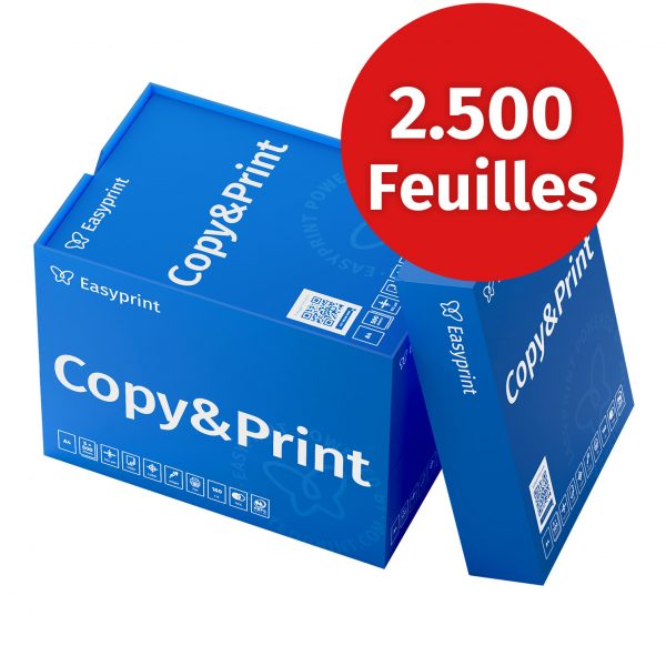Papier pour imprimante PEFC Easyprint, 2500 feuilles, 5 x 500 A4, blanc de haute qualité, certificat PEFC environnemental – Image 2