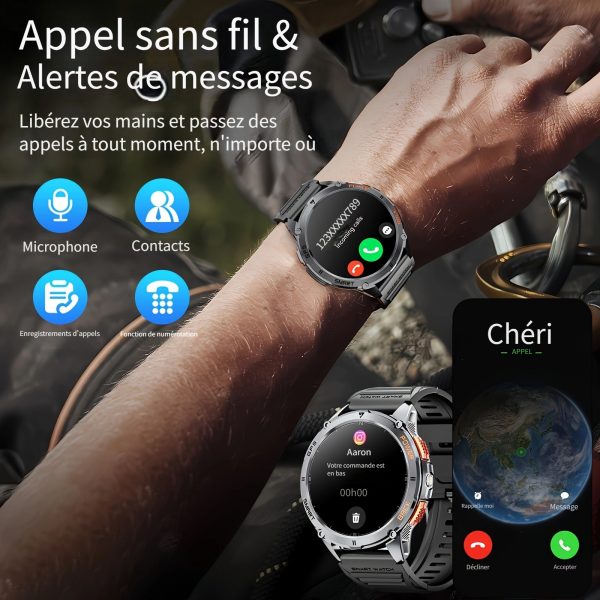 Montre Connectée GPS Outdoor – Écran AMOLED 1,43", Appels Sans Fil, Batterie Longue Durée – Image 5