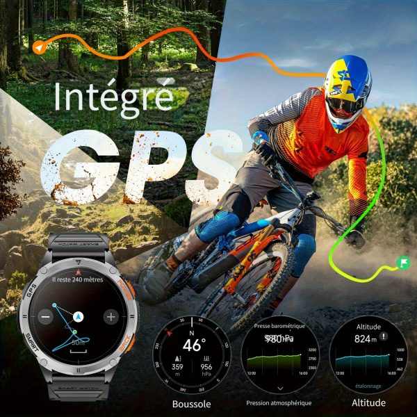 Montre Connectée GPS Outdoor – Écran AMOLED 1,43", Appels Sans Fil, Batterie Longue Durée – Image 2