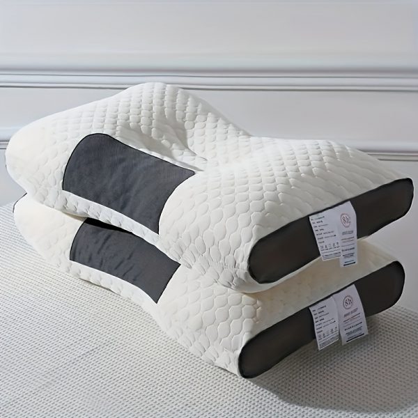 Lot de 2 Oreillers Cervicaux Ergonomiques – Sommeil Profond & Confort Absolu – Image 7
