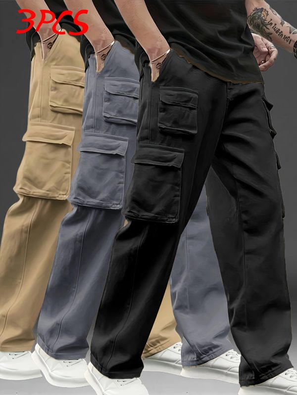 Pack x3 Pantalons Cargo Homme – Style, Fonction & Liberté