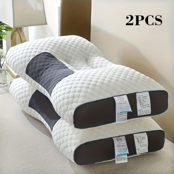 Lot de 2 Oreillers Cervicaux Ergonomiques – Sommeil Profond & Confort Absolu – Image 3