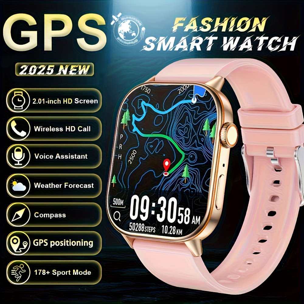 Montre Connectée GPS & Boussole – Écran 2,01", 100 Modes Sport, Appels & Messages - Image 7