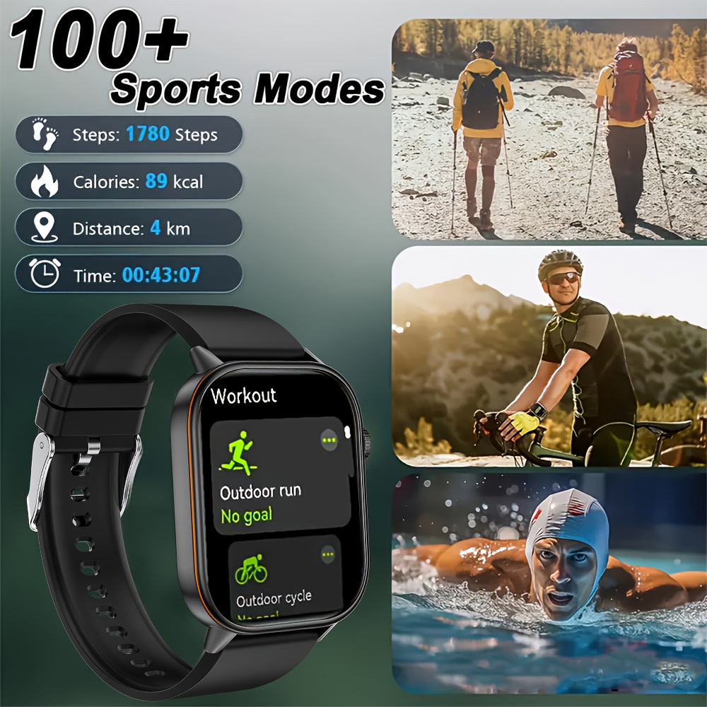 Montre Connectée GPS & Boussole – Écran 2,01", 100 Modes Sport, Appels & Messages - Image 5