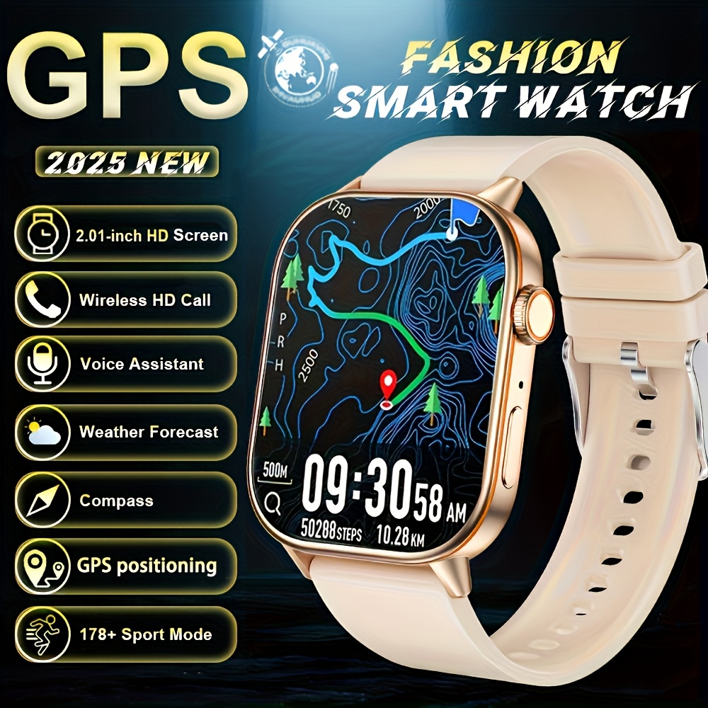 Montre Connectée GPS & Boussole – Écran 2,01", 100 Modes Sport, Appels & Messages - Image 8