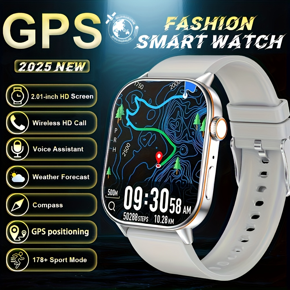 Montre Connectée GPS & Boussole – Écran 2,01", 100 Modes Sport, Appels & Messages - Image 6