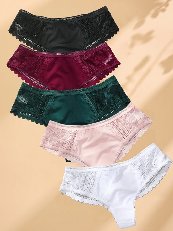 Lot de 5 Strings Dentelle Femme – Confort & Séduction – Image 6