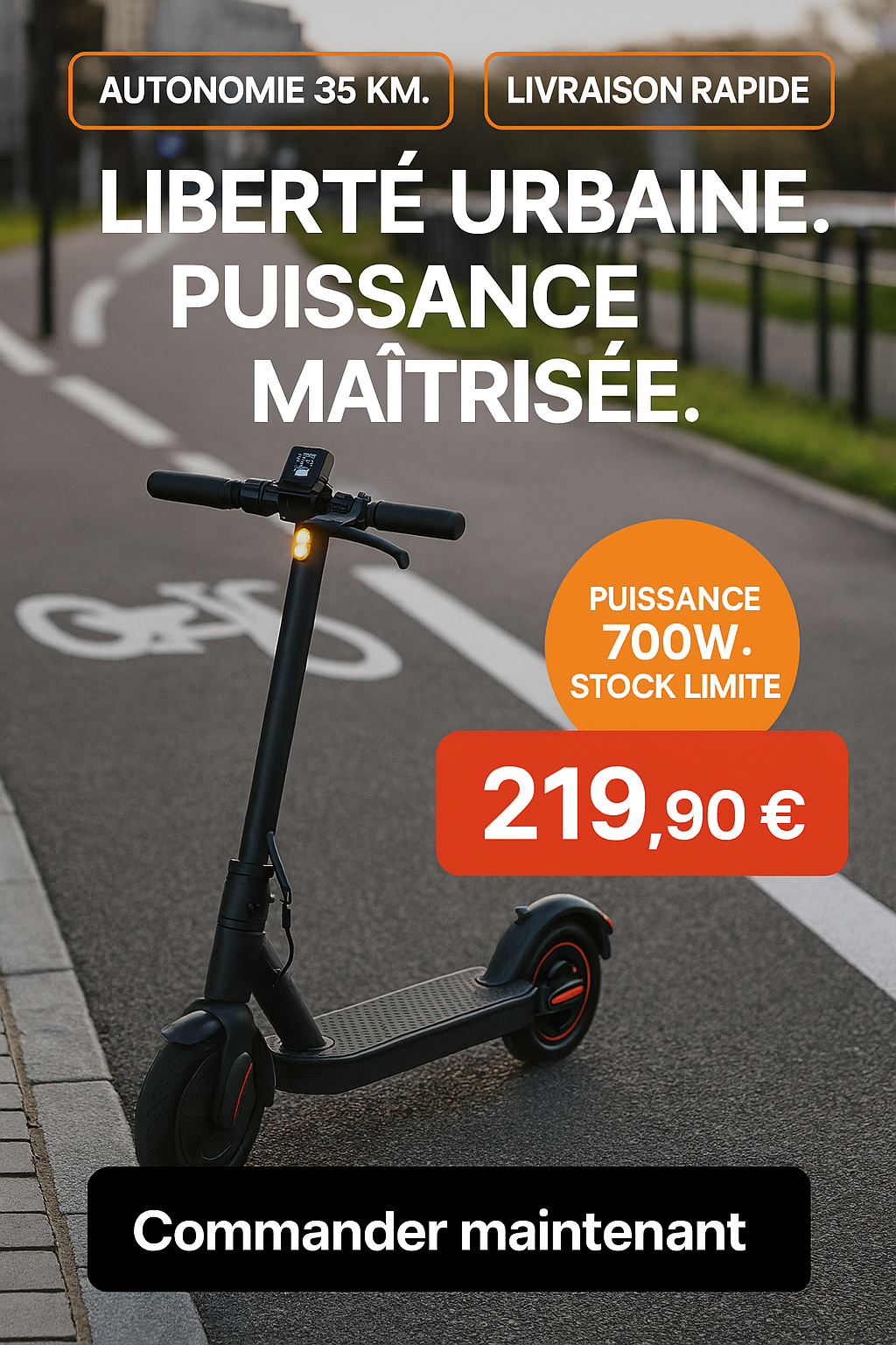 banniere trotinette avec prix