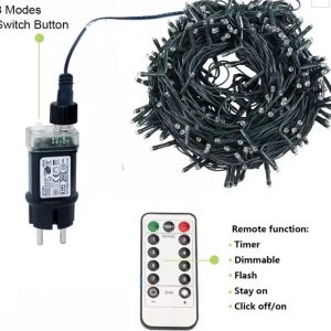 Guirlande LED Féerique Extérieur 100M – 800 Lumières pour Noël, Mariage & Jardin