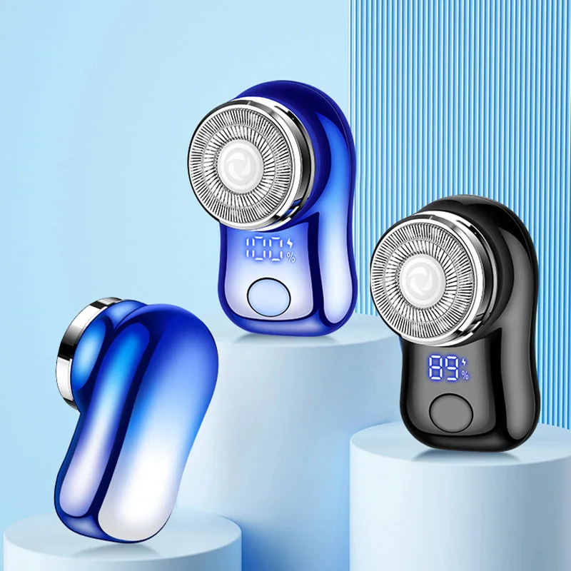 Mini rasoir électrique homme – Portable, USB-C, visage et corps, affichage numérique - Image 6