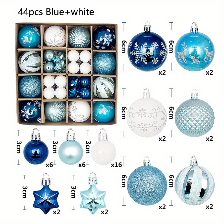 Lot de 44 boules de Noël artisanales – Décoration sapin élégante et festive à petit prix - Image 5