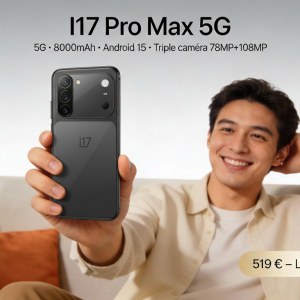 I Phone I17 Pro Max 5G – Noir - Smartphone 1 To, Caméra 108MP, Écran AMOLED, Batterie 6800mAh