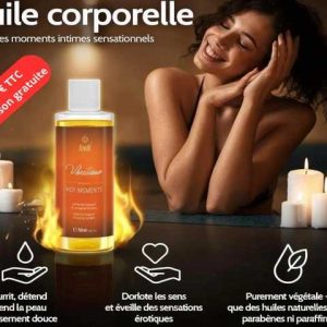 Vibratissimo Hot Moments – Huile de Massage Chauffante et Apaisante – 100 ml