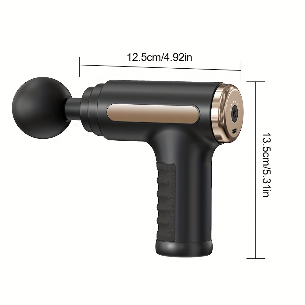 Masseur électrique portatif 38 vitesses – tissus profonds, ultra-silencieux, 4 têtes - Image 7