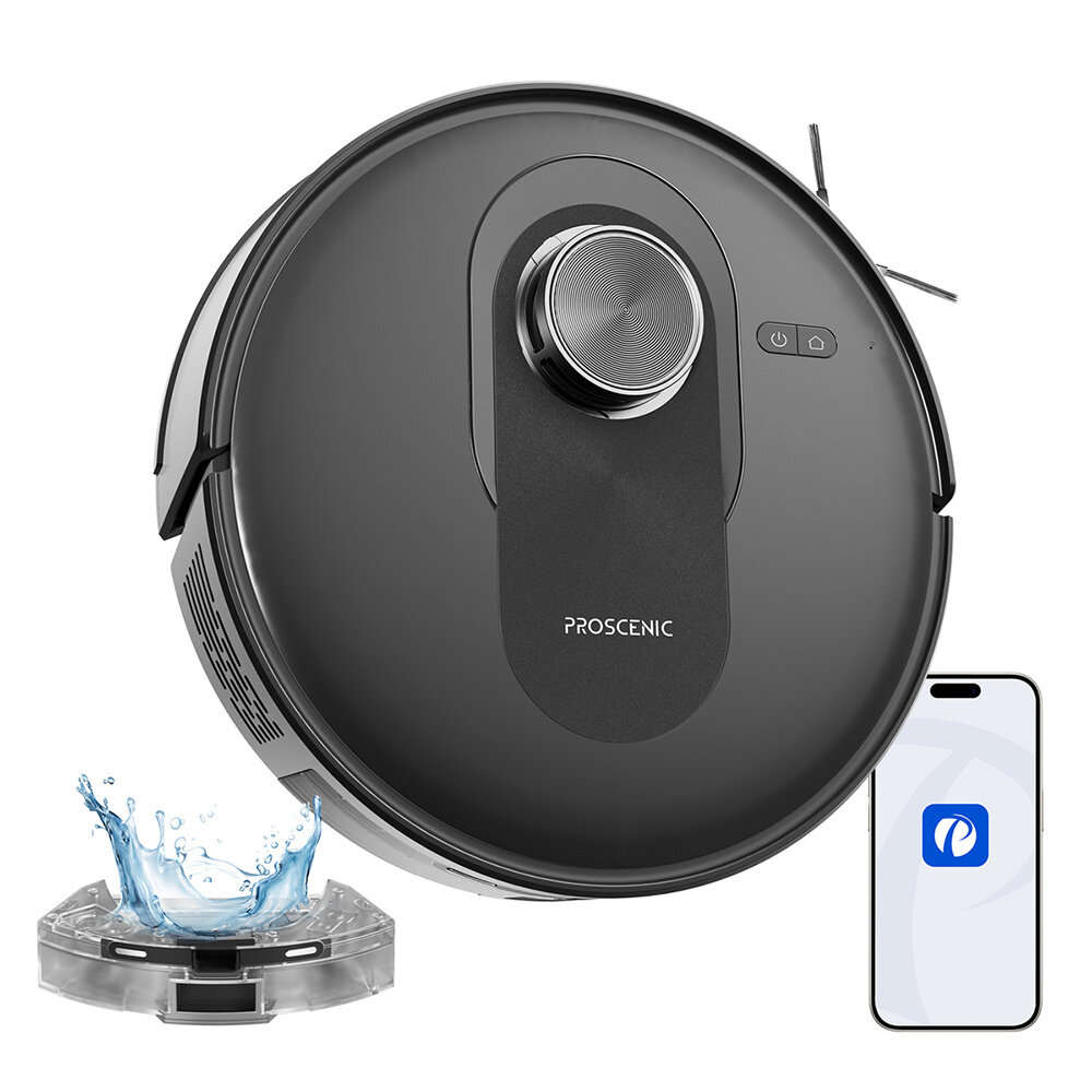 Proscenic Q8 – Robot Aspirateur Mop Combo | 4200 Pa, LiDAR, 200 min, App, Auto‑Charge | Idéal Poils d’Animaux & Tapis - Image 2