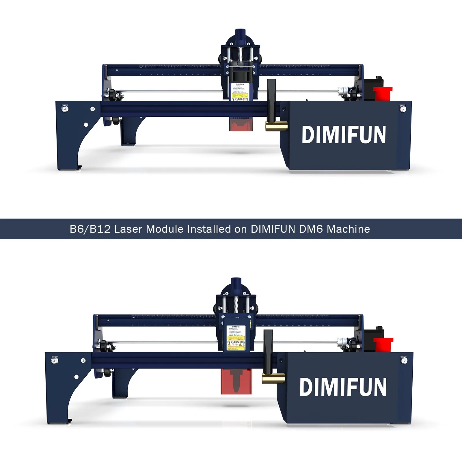 DIMIFUN Laser Master DM6 – Graveur Laser 6W/12W Haute Précision | Découpe Bois Cuir | Marquage Métal | Grande Surface 330×330 mm - Image 5