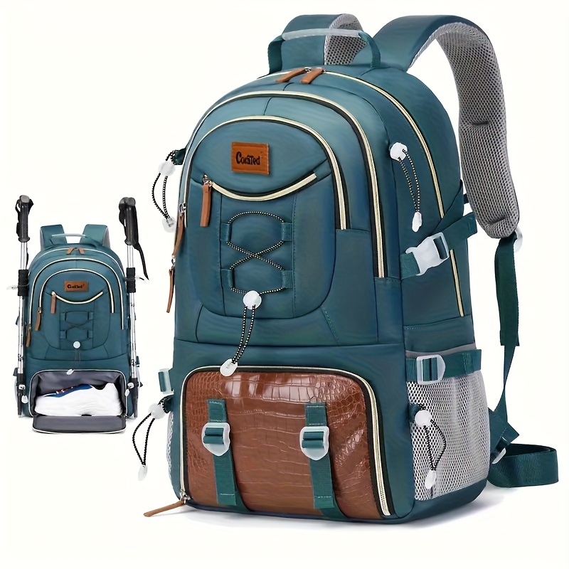 Sac à Dos de Voyage Extérieur Grande Capacité – Unisexe – Compartiment PC 15,6’’ & Rangement Chaussures – Sac Camping Étudiants – Durable & Confortable - Image 9