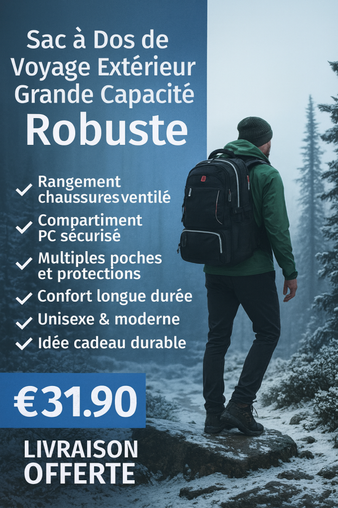 sac a dos de voyage grande capacite