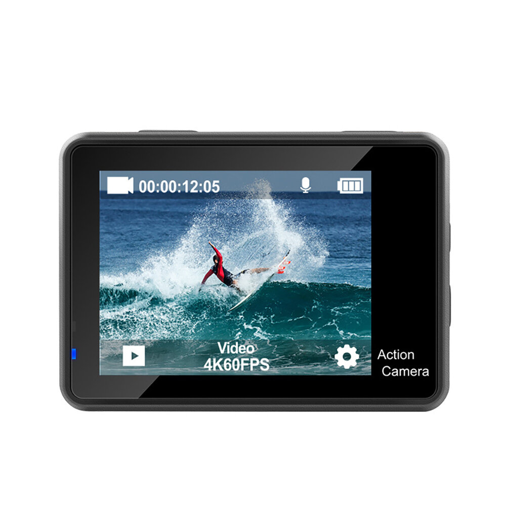 Caméra d’action AUSEK 4K 60fps Double Écran | Stabilisation Anti‑Vibration | Étanche 30 m | WiFi | Télécommande | Grand Angle 170° - Image 3