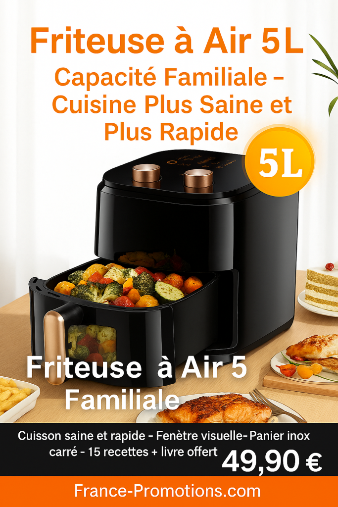 Airfryer 5 litres familiale