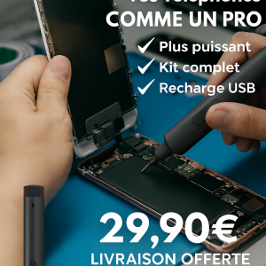Jeu de 25 Tournevis Électrique de Précision USB – Kit Réparation Téléphones & Électronique | Multi‑Vitesses, Embouts Magnétiques