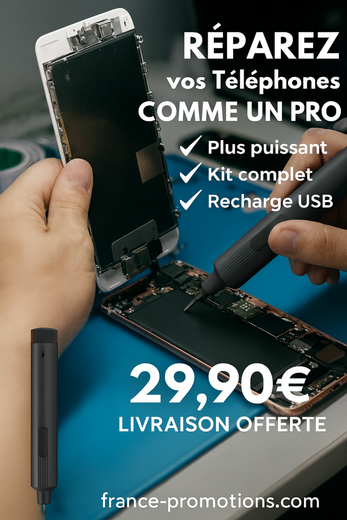 jeu de 25 mini tournevis electrique