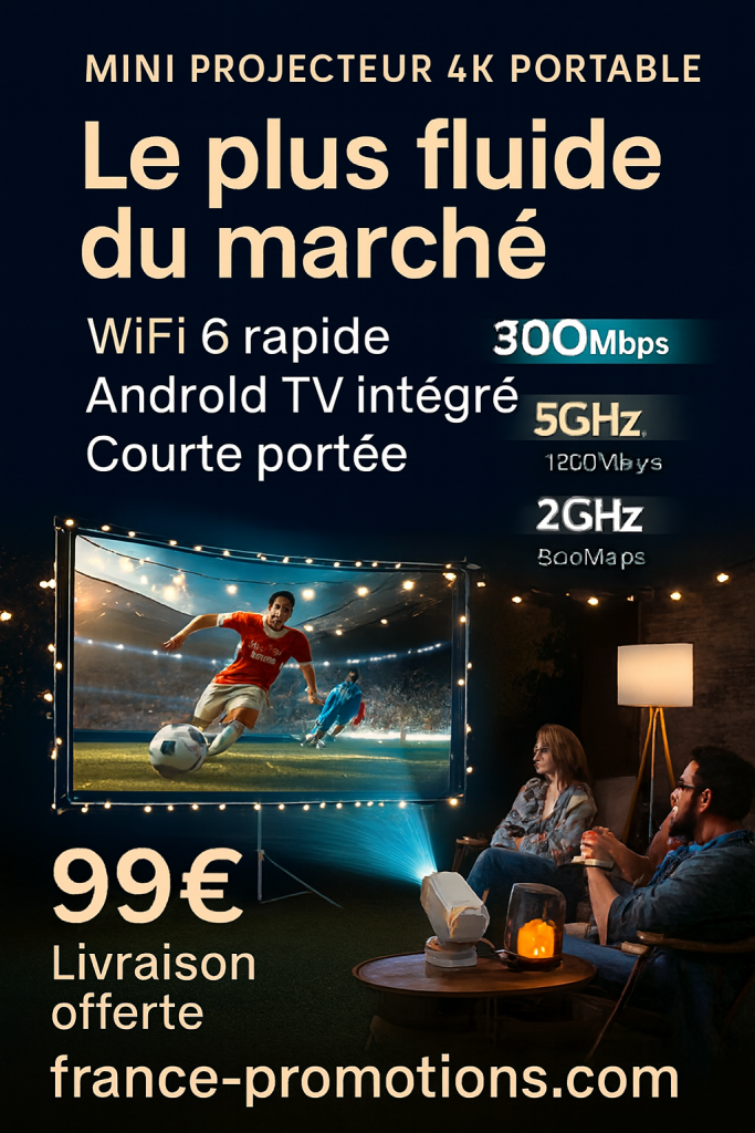 mini projecteur 4k soiree entre amis